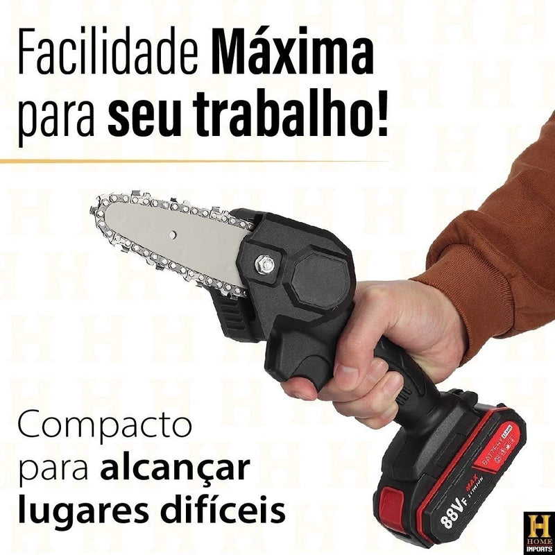 Mini Moto Serra Elétrica - Recarregável - Bivolt