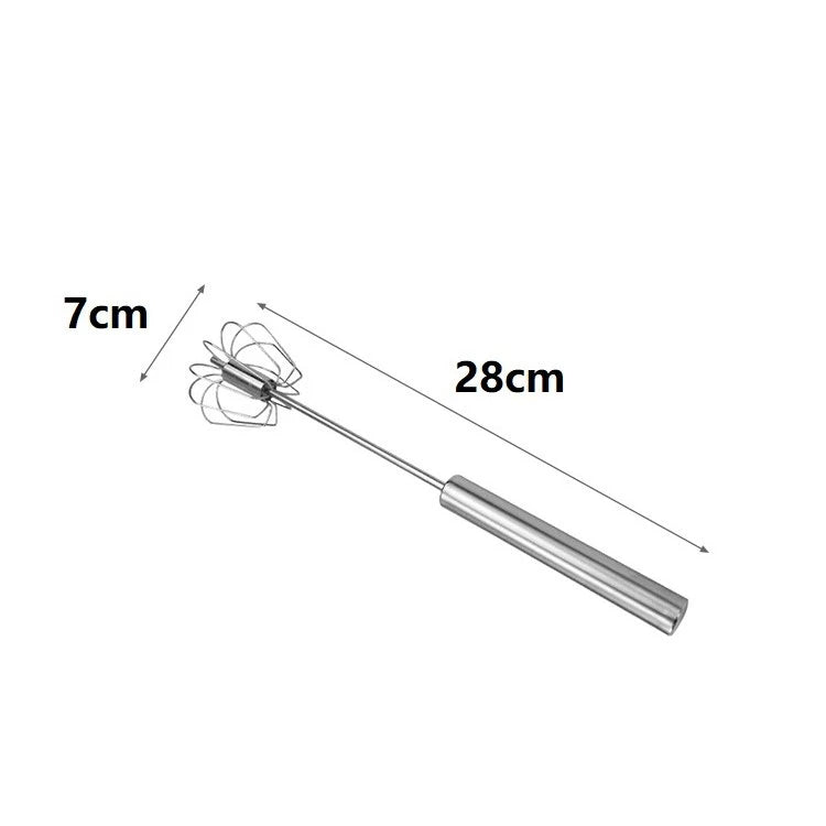 Batedor de Ovos em Inox Manual - Linha Premeium