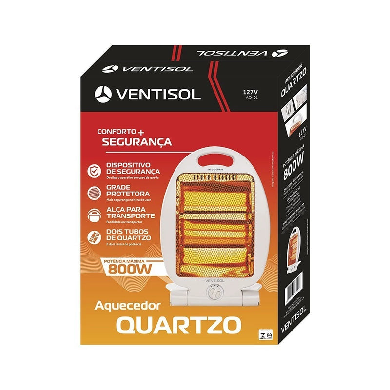 Aquecedor de ambientes 800 watts a quartzo - AQ - Ventisol